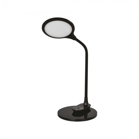 Lampada LED RUBY Nera: Versatile, Dimmerabile e con Due Basi per Tavolo e Parete