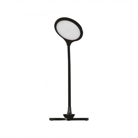 Lampada LED RUBY Nera: Versatile, Dimmerabile e con Due Basi per Tavolo e Parete