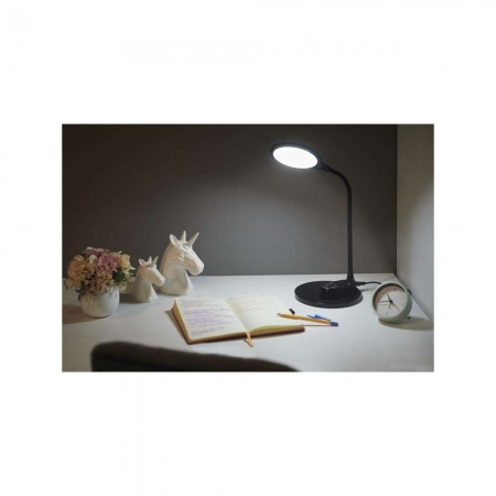 Lampada LED RUBY Nera: Versatile, Dimmerabile e con Due Basi per Tavolo e Parete