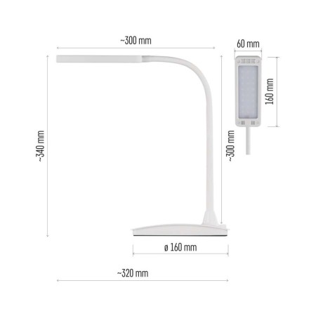 Lampada da Tavolo EDDY 6W: Luminosità e Colore Regolabili | Emos Z7599W