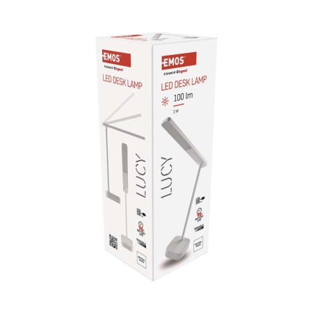 Lampada da Tavolo Ricaricabile Lucy Dimmerabile | Emos Z7626