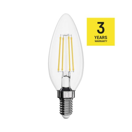 Lampadina LED Filamento Oliva E14 6W (60W) 2700K 610LM Finitura Chiara | Emos ZF3240