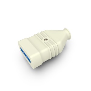 Presa Antischiacciamento Bipasso 10/16A 2P+T in PVC Bianca | Ecova 30363